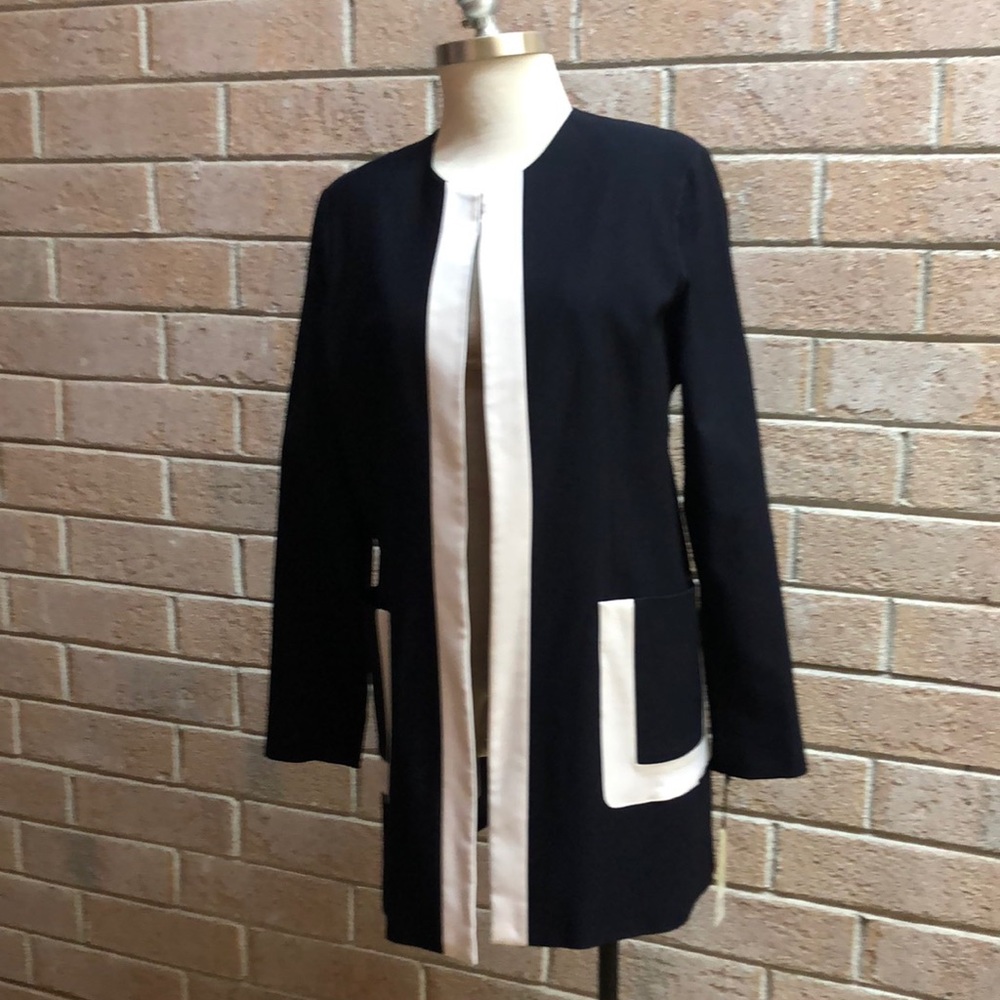 Estelle and Finn navy & white jacket/coat